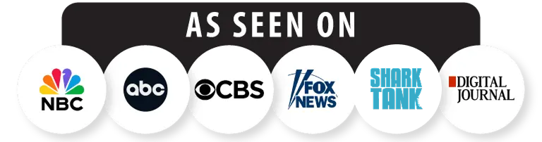 As seen on CBS, USA Today, Fox, CNBC, ABC, CW and NBC